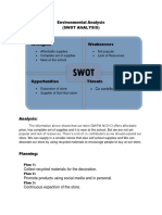 Environmental SWOT Analysis of DM/PM MO'KO Store