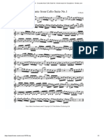 Bach - Courante From Cello Suite No.1 Sheet Music for Saxophone - 8notes.com