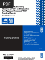 Advanced Product Quality Planning (APQP) and Production Part Approval Process (PPAP) Training Material