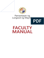 PLM Faculty Manual v1