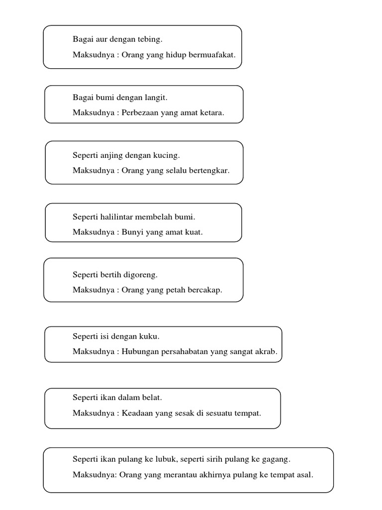 Maksud bagai dihiris dengan sembilu