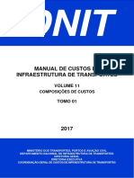 Manual de Custos de Infraestrutura de Transportes - Composições de Custos