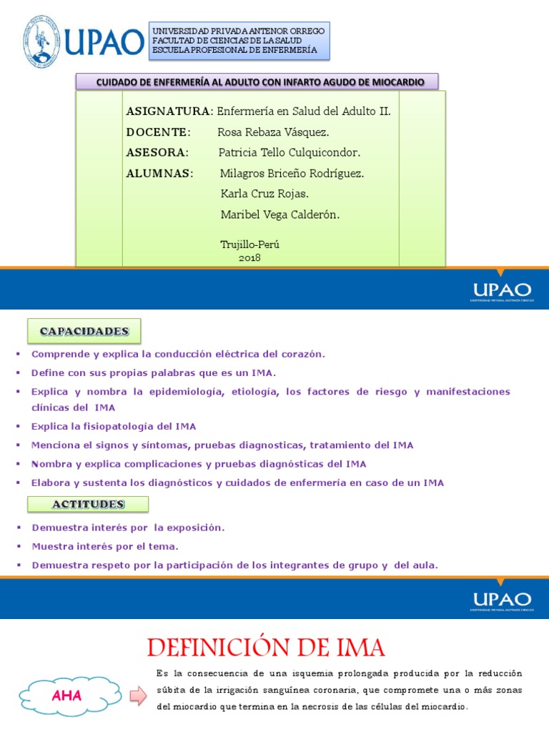 Ima Final | PDF | Infarto de miocardio | Electrocardiografia