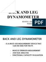 Back and Leg Dynamometer