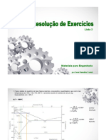 Lista 2 Resoluções (Materiais para Engenharia)