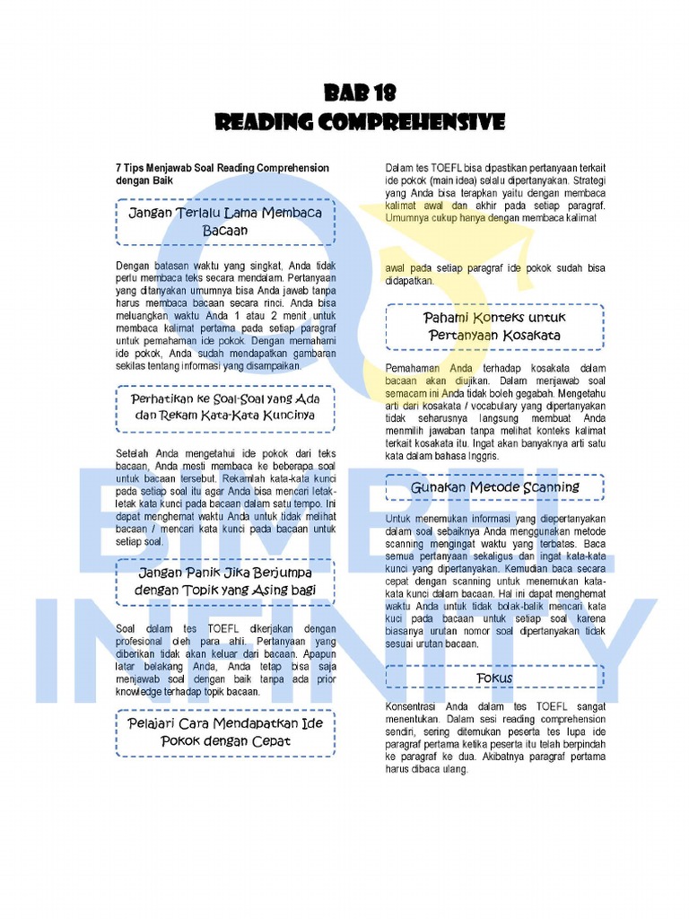 TBI Bab 18 READING COMPREHENSIVE PDF | PDF