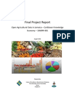 Final Project Report: Open Agricultural Data in Jamaica - Caribbean Knowledge Economy - 106099-001