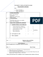 Chargeback Dispute Form For Debit Card Transaction PDF