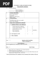 Chargeback Dispute Form For Debit Card Transaction PDF