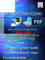 Detección de Heterocedastididad