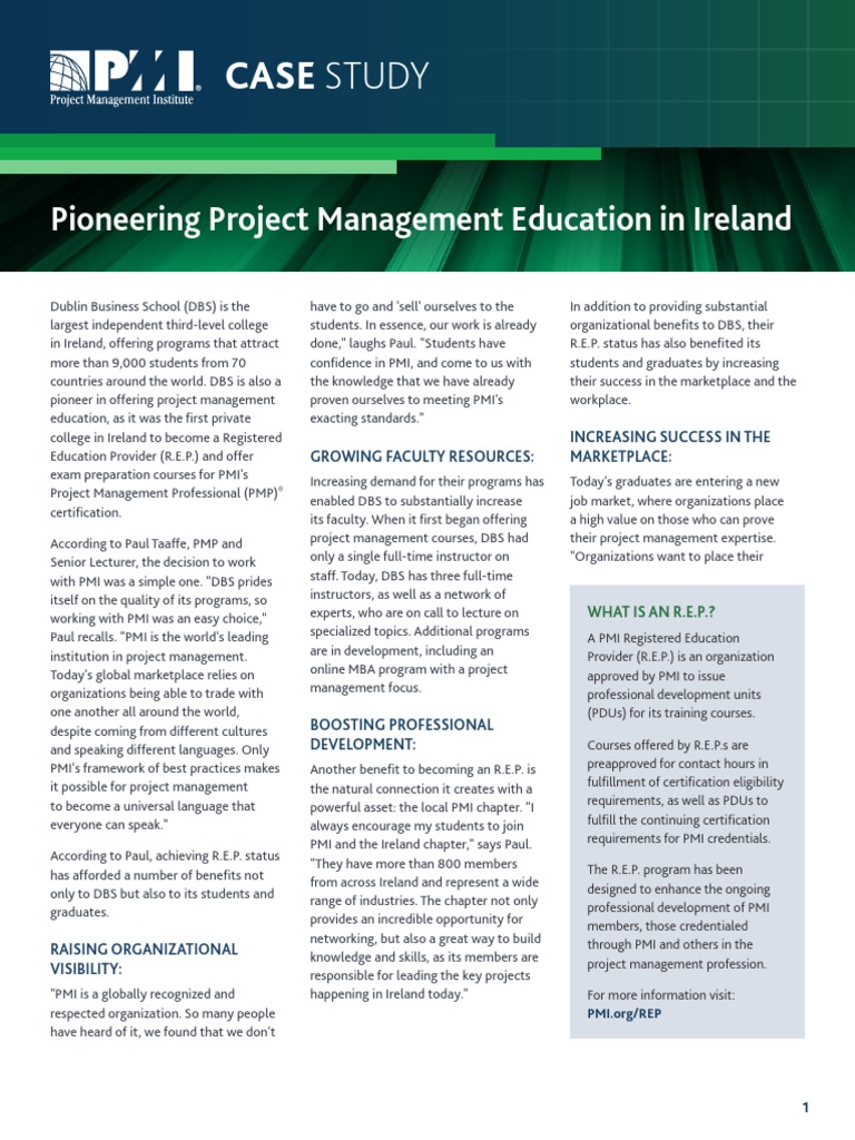 Dublin Business School Case Study | PDF | Project Management ...