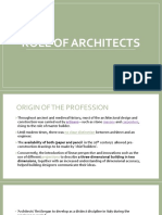 Role of Architects