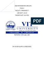 Linear Integrated Circuits TASK-2 Faculty: Pradheep T Lab Slot: L3+L4 Theory Slot: G2+Tg2