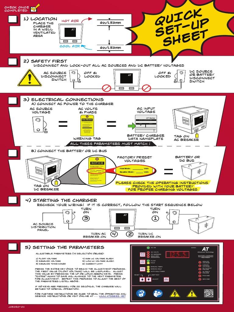 Battery Charger Setup and Wiring Guide | PDF | Battery Charger | Direct ...