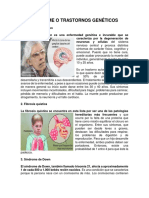 Síndrome o Trastornos Genéticos