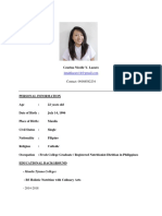 Czarina Lazaro Resume