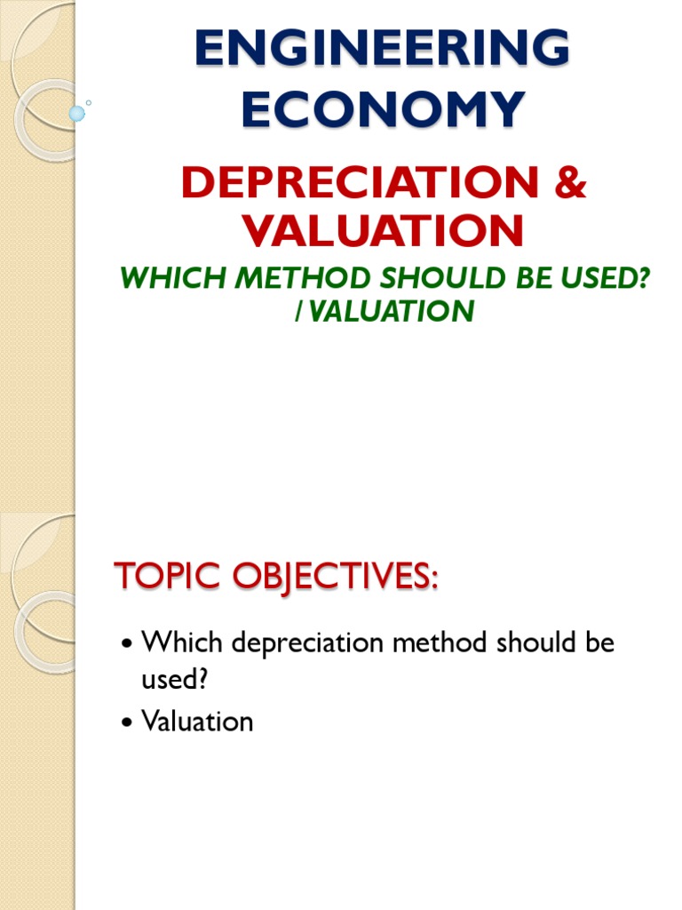 Depreciation Methods Ii PDF Real Estate Appraisal Depreciation