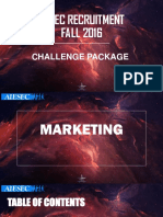 Aiesec Recruitment FALL 2016: Challenge Package