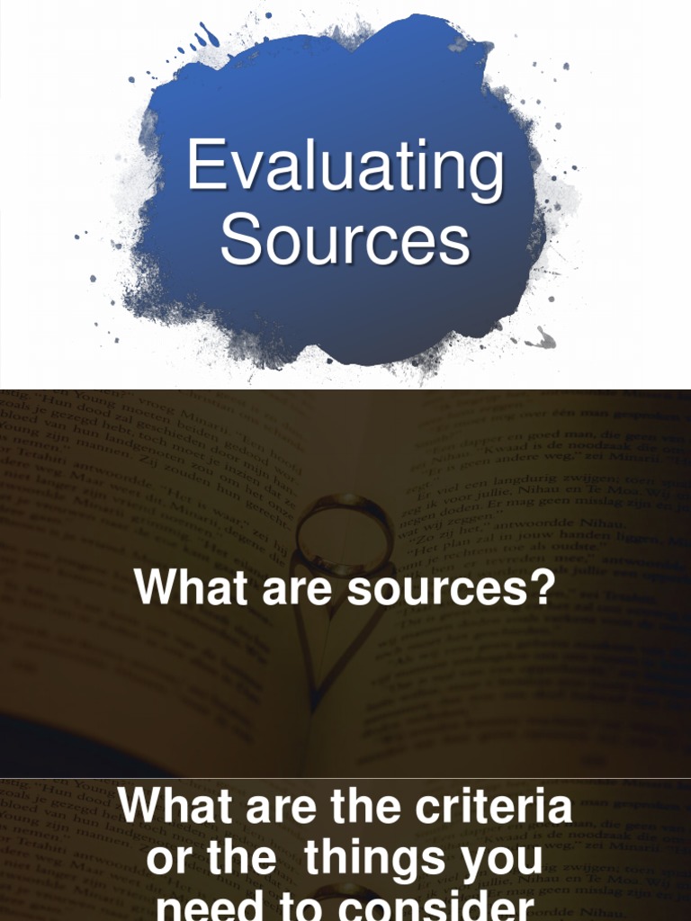 Evaluating Reliable Sources for Research | PDF | Citation | Plagiarism
