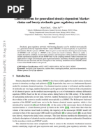 Limit Theorems For Generalized Density-Dependent Markov Chains and Bursty Stochastic Gene Regulatory Networks