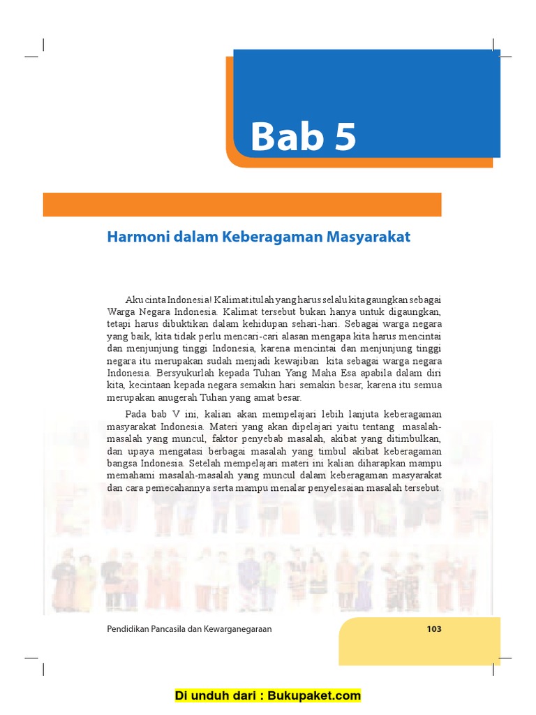 Bab 5 Harmonisasi Dalam Keberagaman Masyarakat
