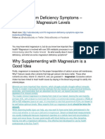 16 Signs of Low Magnesium Levels