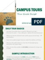 Daily Campus Tour Script Updated September 2019