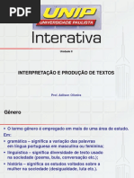 slides - interpretação e produção de textos