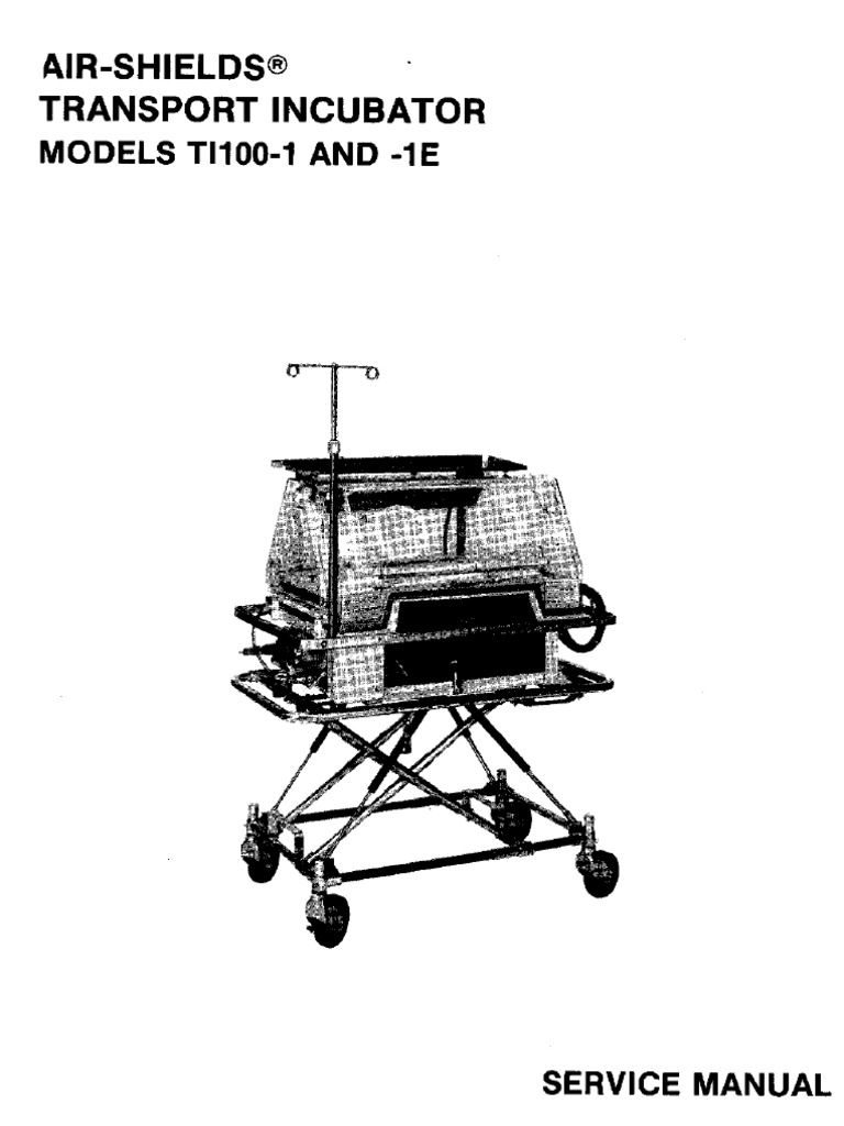 AirShields Ti100 Incubator Service Manual PDF PDF