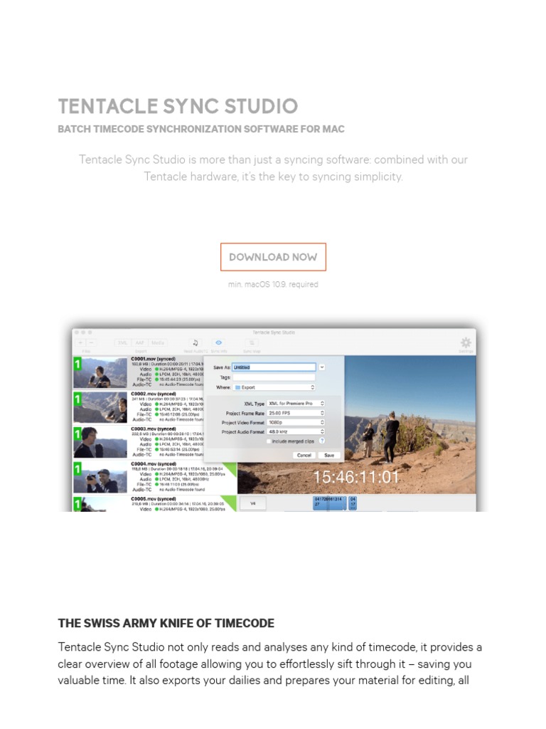 Tentacle Sync Studio - Tentacle Sync | PDF | Media Technology | Digital ...