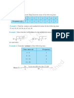 Statistics Exemplar: Short Answer Type