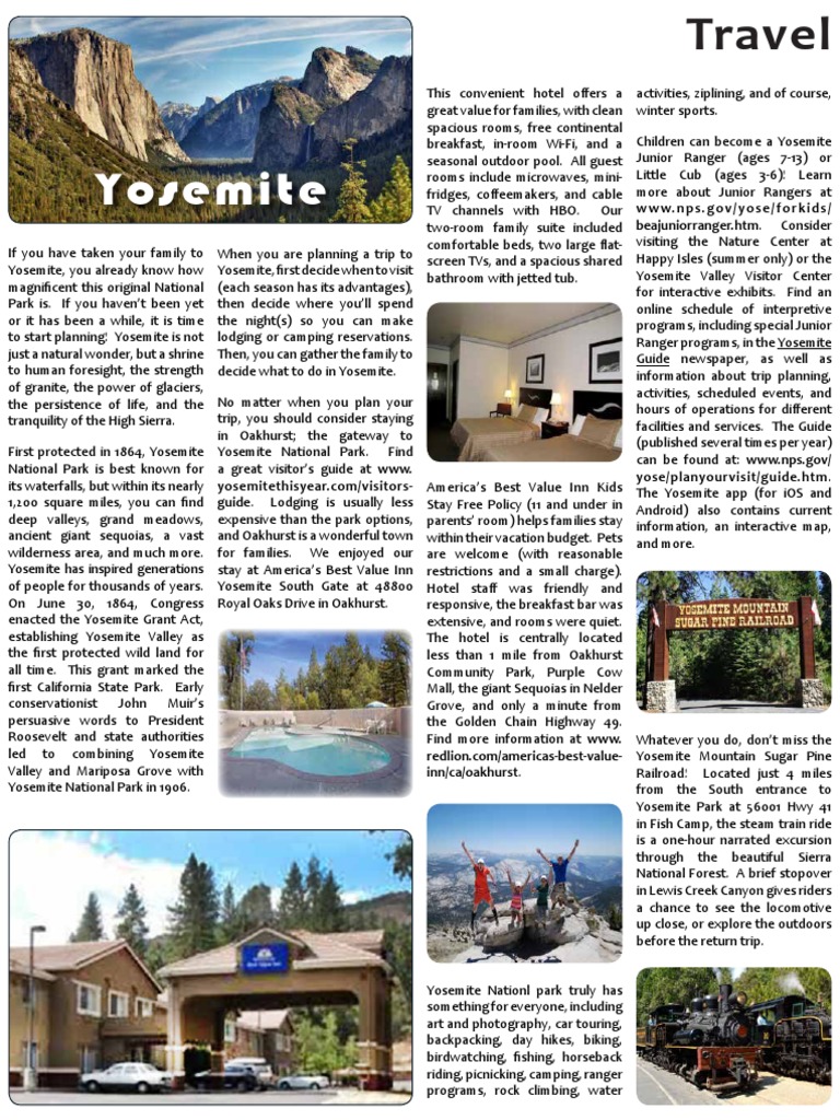 Yosemite Family Travel Guide | PDF