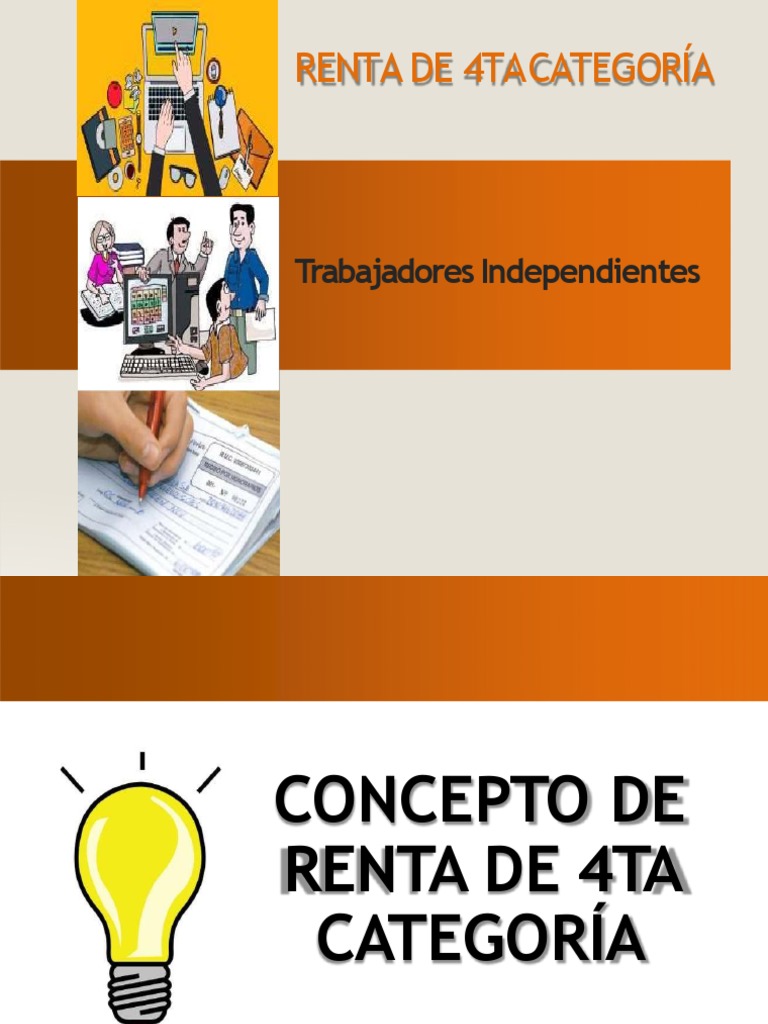 Tributacion II Renta de 4ta Categoria | PDF | Impuesto sobre la renta ...