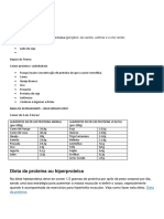 Dicas de Alimentação