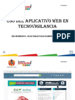 Uso Del Aplicativo Web en Tecnovigilancia