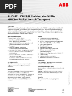 CHP557 – FOX660 Multiservice Utility MUX for Packet Switch Transport