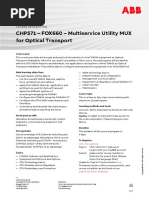 CHP571 - FOX660 - Multiservice Utility MUX For Optical Transport