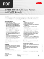 CHP598 - FOX615 Multiservice Platform For MPLS-TP Networks