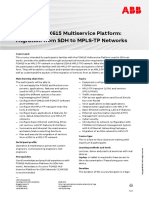 CHP599 - FOX615 Multiservice Platform Migration From SDH To MPLS-TP Networks