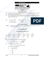 Solutions To Advanced Practice Test-1: (Chemistry) Single Correct Answer