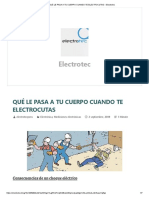 Que Le Pasa A Tu Cuerpo Cuando Te Electrocutas