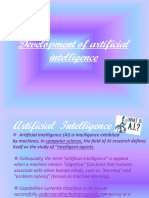 Development of Artificial Intelligence