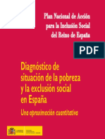 Diagnóstico de situación de la pobreza y la exclusión social en España. Una aproximación cuantitativa