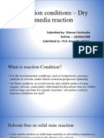 Reaction Conditions - Dry Media Reaction