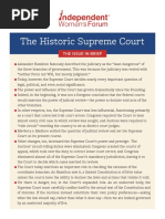 Legal Brief: The Historic Supreme Court