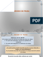 Periodo de Prueba Derecho Laboral