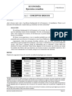 Ejercicios Resueltos Economía 1º - Tema 1