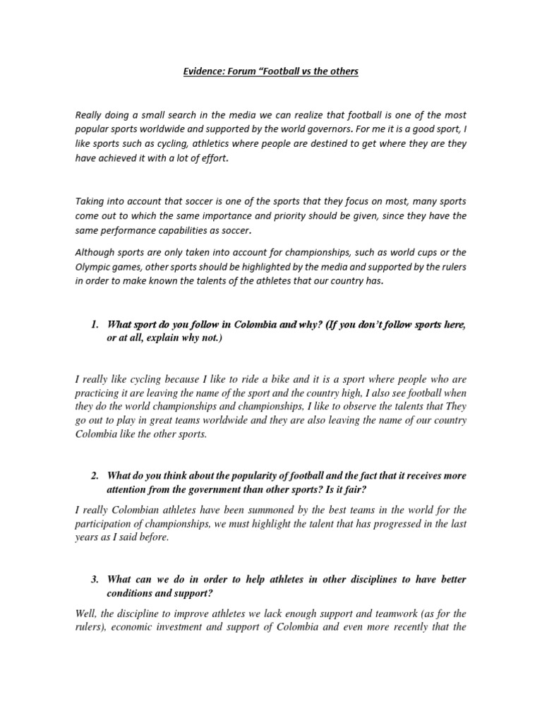 Promoting Diverse Sports in Colombia | PDF | Sports | Colombia