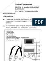Manual Probador de Bateria Con Impresora