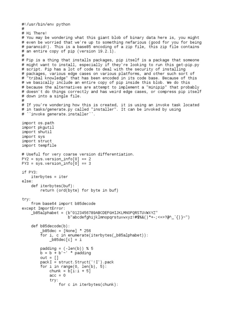 Get Pip | PDF | Computer Programming | Computer Data